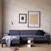 Low Blue Sectional Sofa (JP-sf-096)