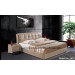 Luxury Genuine Leather Bed Hotel Furniture (J075-2)