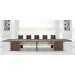 Luxury Melamine Wood Office Furniture Conference Table Meeting Desk (HF-BA048)