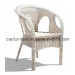 Luxury Outdoor Furniture White Rattan Arm Chair (CF2069)