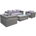 Luxury Round Rattan Sofa (PAS-044.4)