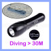 Magnetic Rotary Switch CREE LED Q5 Underwater Diving Flashlight Torch with 5 Modes