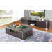 Marron Lattice Top Coffee Table