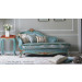 Mediterranean Style Fabric Queen Sofa (1105-D)