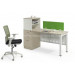 Melamine Computer Desk Office Furniture Staff Desk with Hutch (HF-CC0010)