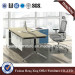 Melamine L Shape Executive Office Desk with Side Table (HX-MT5036)