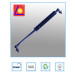 Metal Body Gas Struts Used for Bus Seat