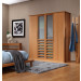 Modern Bamboo Wardrobe with Sliding Door for Bedroom