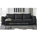 Modern Black Leather Sofa D-69-C