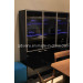 Modern Black Wood Glass Door Display Cabinet (SM-D37)