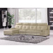 Modern Chinese Style Furniture Top Leather Corner Sofa (B37)