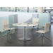 Modern Design Small Glass Meeting Desk (HF-TA02)
