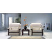 Modern Design Whole Set Bright Color Metal Leather Office Sofa
