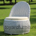 Modern European Style Patio Aluminum Rattan Wicker Chair