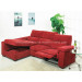 Modern Fabric Corner Sofa with Recliner and Storage, Living Room Sofa (WD-6363)