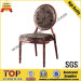 Modern Fabric Seat Aluminum Legs Dining Chair