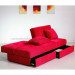 Modern Folding Fabric Sofa Bed with Storage (WD-629)