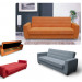 Modern Folding Sofa Bed with Storage (WD-841)