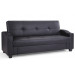 Modern Folding Sofa Bed with Storage and Cup-Holder (WD-718)