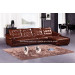 Modern Home Furniture Low Back Leather Corner Sofa (B56)