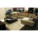 Modern Home Sofa Beige Leather Fabric Sofa (D-72)