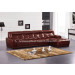 Modern House Chinese Brown Leather Corner Sofa (B73)