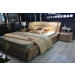 Modern Leather Square Bed Double Bedroom Furniture (J362)