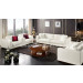 Modern Office Furniture White Italy Top Leather 2seater Sofa