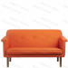 Modern Orange Leather Couch Knoll Upholstered Sofa (JP-sf-359)