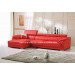 Modern Red Real Wood Frame 2seat+2seat Leather Sofa (S009)