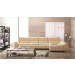 Modern Rest Room Furniture Creamwhite Leather Sofa Set (SO18)
