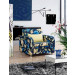 Modern Single Fabric Sofa Bed with Magazine Bag