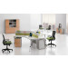 Modern Small Office Cubicle 120 Degree Workstation Furniture (HF-A19)