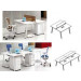 Modern Style Premium Staff Partition Workstations Office Desk (PS-15-MF02-3)