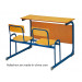 New Design School Furniture Classroom Double Student Desk and Chair (SF-35D)