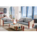 New Design Wooden Cushion Sofa Set with Wooden Arms (MY-3306)