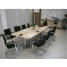 New Fashion Design Radius Corner Rectangular Boardroom Meeting Table (HF-RE022)