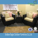 New Modern Design Hand Weaving PE Rattan Bistro Furniture Sofa Set