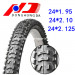 New Pattern DOT Certificate 24*1.95, 24*2.10, 24*2.125 Bicycle Tire