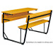 New School Furniture Classroom Double Student Desk and Chair on Sale (SF-42D)
