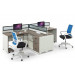 New Style Office Furniture Workstation with Partition Glass Screen (HF-CF002)