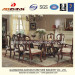 Oak Wood Dining Table with 8 Pieces Dining Chair