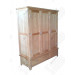 Oak Wooden Wardrobe/ Triple Wardrobe/Wooden Wardrobe