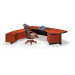 Office Desk with Leather Padded Table Top (OWDK1002-28-1)