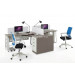 Office Furniture Modular Workstation, Metal Frame Structure Office Partition (HF-CC002)