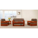 Office Genuine Leather Sofa Set Antique with Wood Frame (HY-S945)