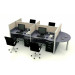 Office Partition Furniture 60mm Partition System Office Staff Workstation (HF-YZ060)