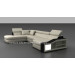 Office Soft Furniture Import Leather Sofa with Lockers (SF203)