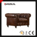 Orizeal Chesterfield Kensington Genuine Leather Chair with Gentlemen's Club Tradition (OZ-LS-2028)