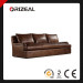 Orizeal Classic Roll Arm Genuine Brazilian Leather Sofa (OZ-LS-2009)